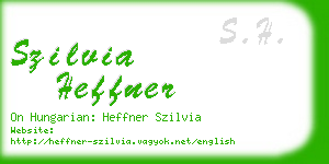 szilvia heffner business card